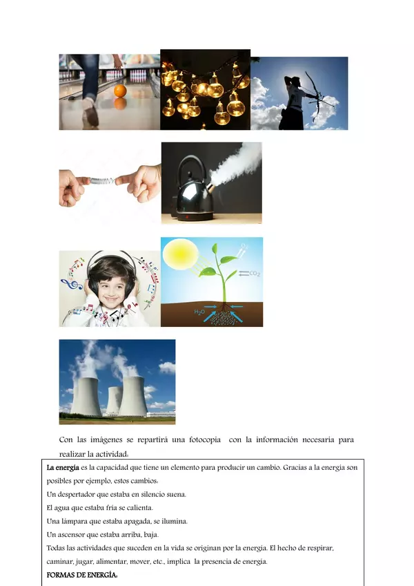 Energía: Ciencias Naturales. Clase + cuadernillo de actividades.