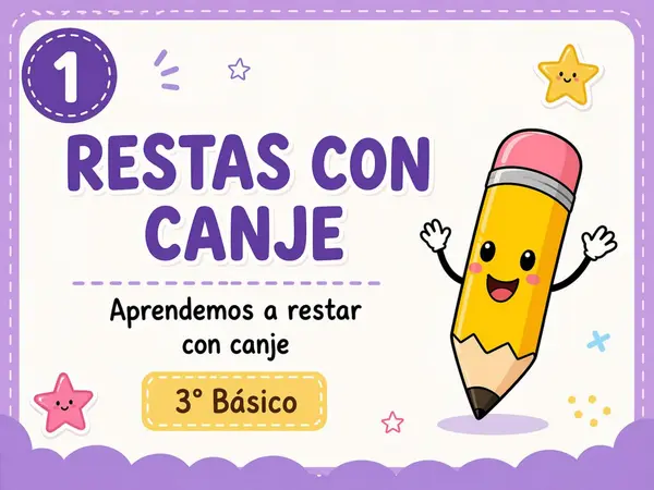 Clase de Restas con Canje - 3° básico