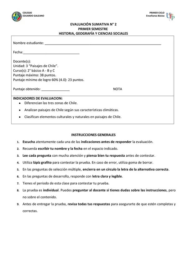 Prueba Zonas de Chile