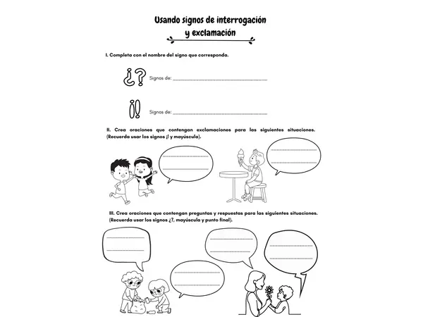 Uso de signos de interrogación y exclamación