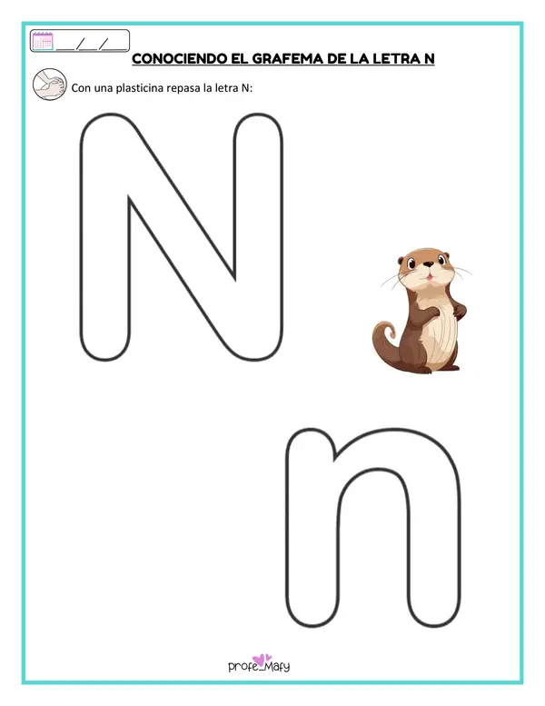 Cuadernillo letra n
