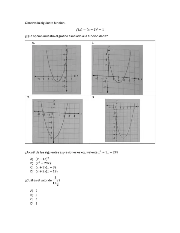 SIMCE MATEMÁTICA 2024