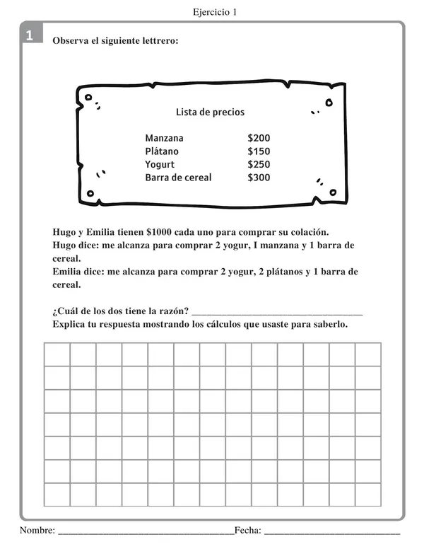 21 ejercicios SIMCE - Matemática 4to básico - Resolución de problemas 
