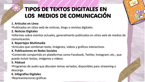 ANALIZAR TEXTOS DE LOS MEDIOS DE COMUNICACIÓN