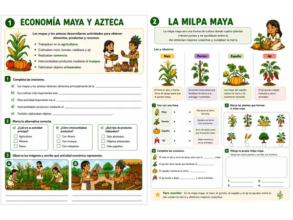 Guía N.°5: Economía maya y azteca