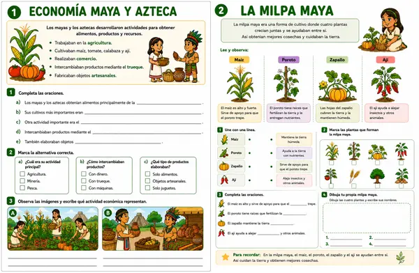 Guía N.°5: Economía maya y azteca