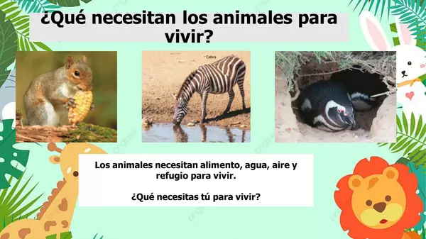 ppt alimentación de los animales primero básico.