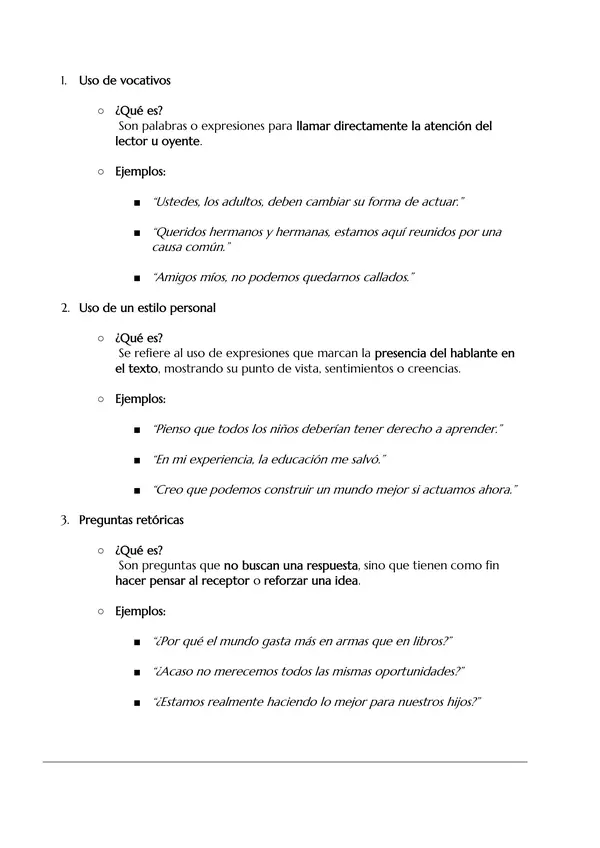 Guía tipos de argumentación y recursos retóricos + Pauta de corrección