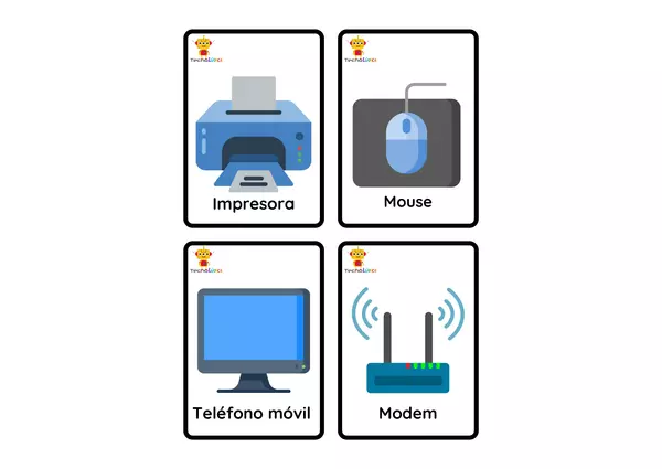 Flash Card de objetos tecnologicos 