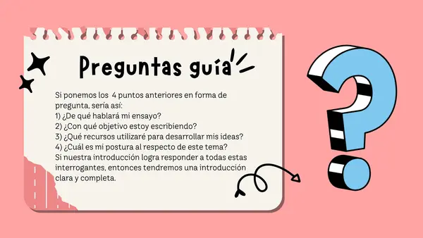 PRESENTACIÓN — ESTRUCTURA DE UN ENSAYO