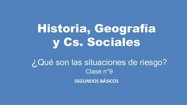 Situaciones de riesgo