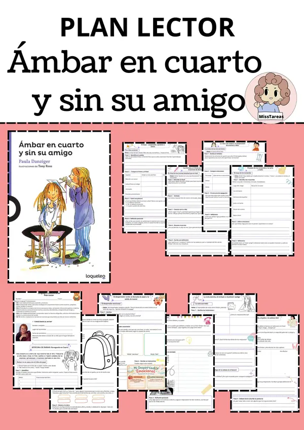  Ficha "Ámbar en cuarto" – Plan Lector 