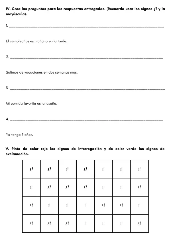 Uso de signos de interrogación y exclamación