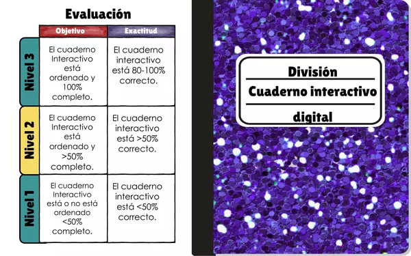 División cuaderno interactivo digital