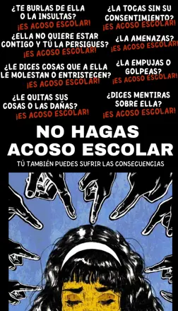 Afiche convivencia: NO HAGAS ACOSO ESCOLAR