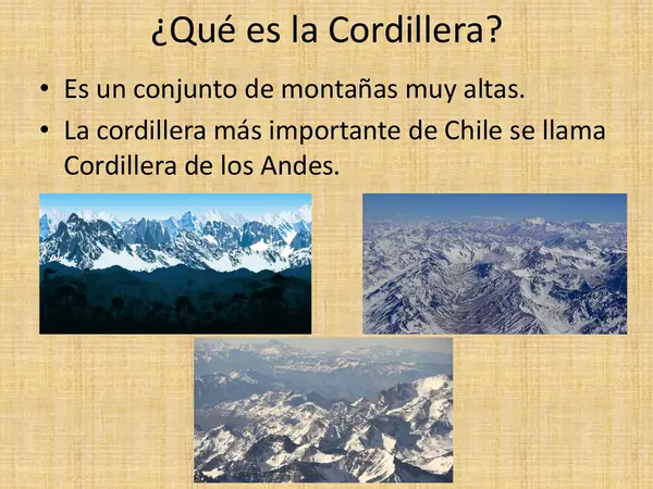 Cordillera y océano primero básico