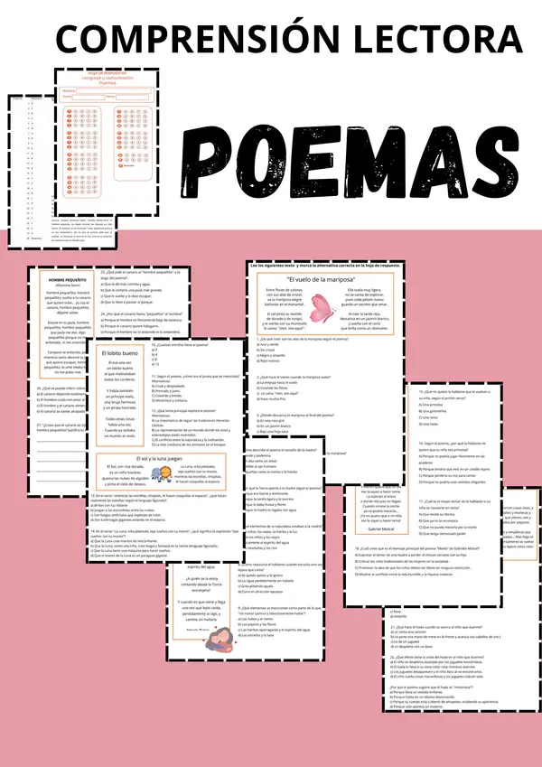 Comprensión Lectora 5: Poemas