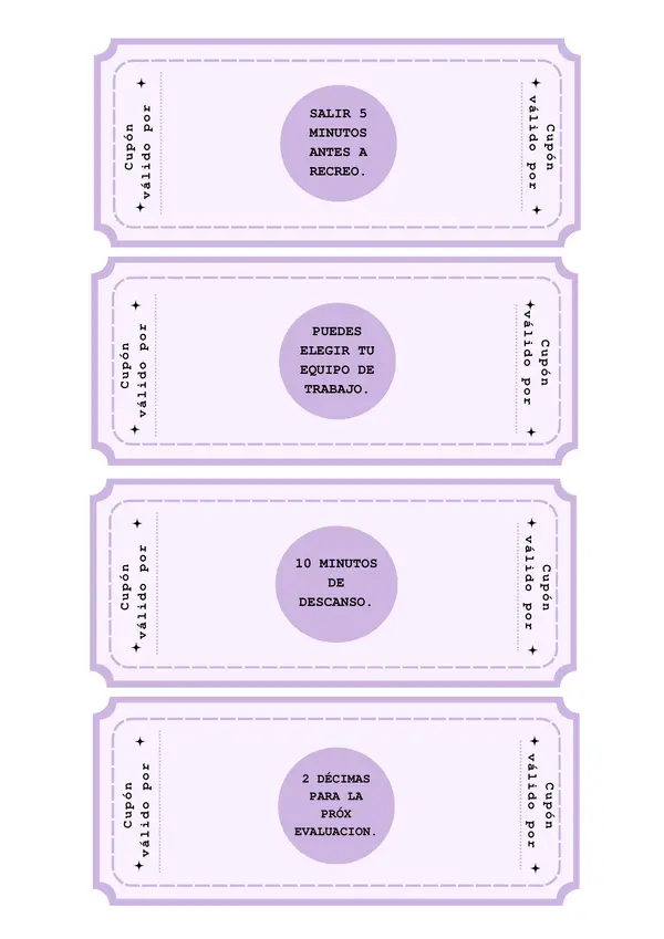 Ticket educativos
