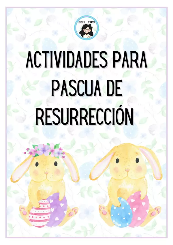 ACTIVIDADES PARA PASCUA DE RESURRECCIÓN