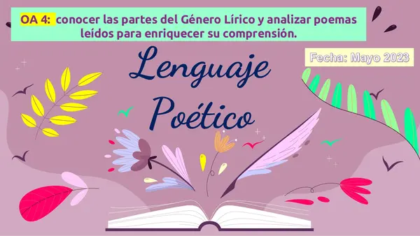 Género Lírico - lenguaje poético