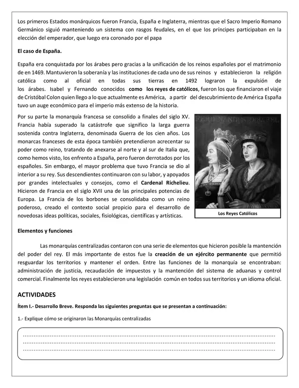  Guía N° 7: “El Estado moderno”