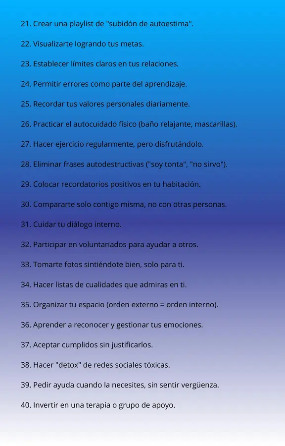 100 actividades prácticas para fortalecer Autoestima 