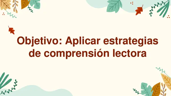 Habilidades y estrategias de comprensión lectora