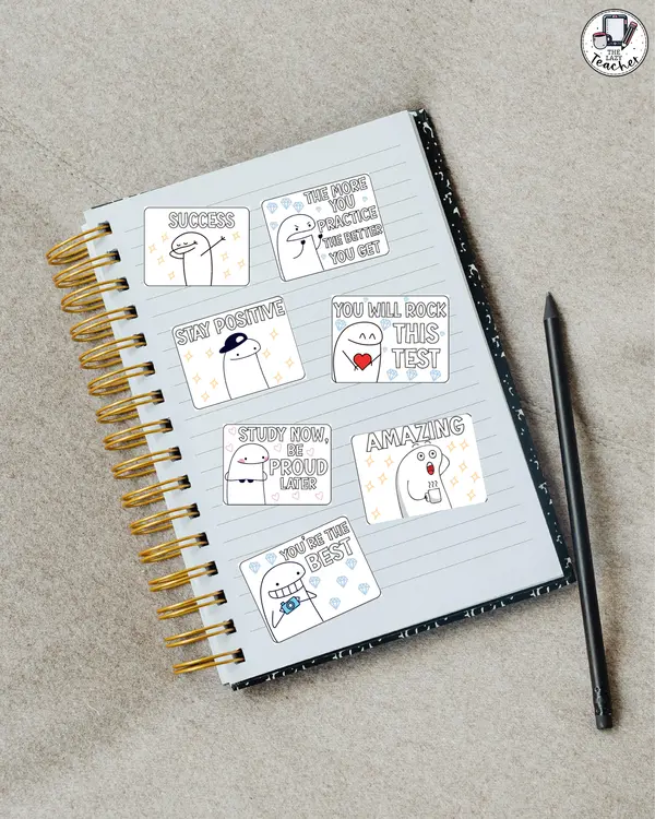 STICKERS MOTIVATION - DIGITAL TEMPLATE - ENGLISH