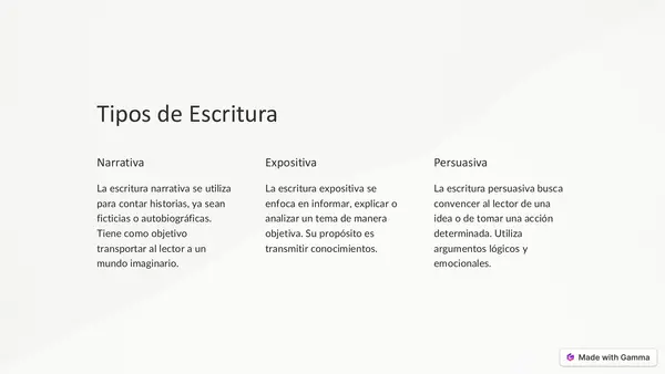 Importancia de la escritura (Lenguaje)