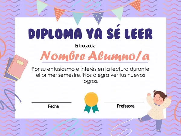 DIPLOMAS YA SÉ LEER