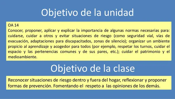 Situaciones de riesgo
