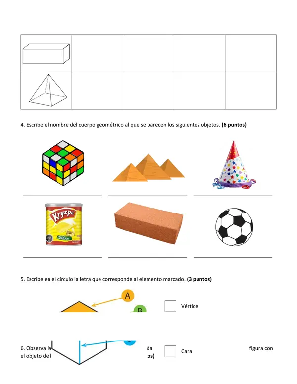 Prueba de cuerpos geométricos y perímetro