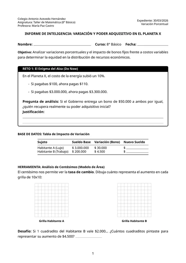 El Valor de la proporción parte-todo (porcentaje)