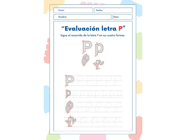 Evaluación letra P