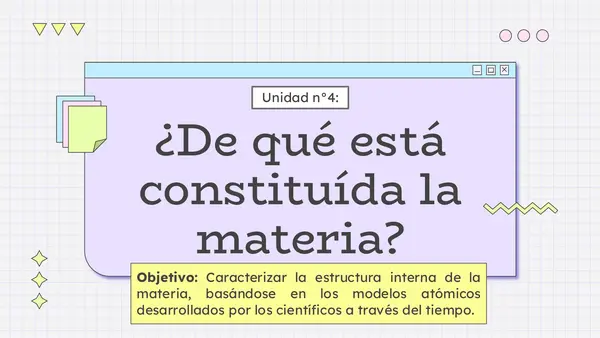 ¿DE QUÉ ESTÁ COMPUESTA LA MATERIA?