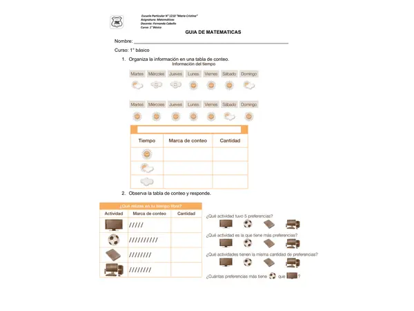 Tablas de conteo