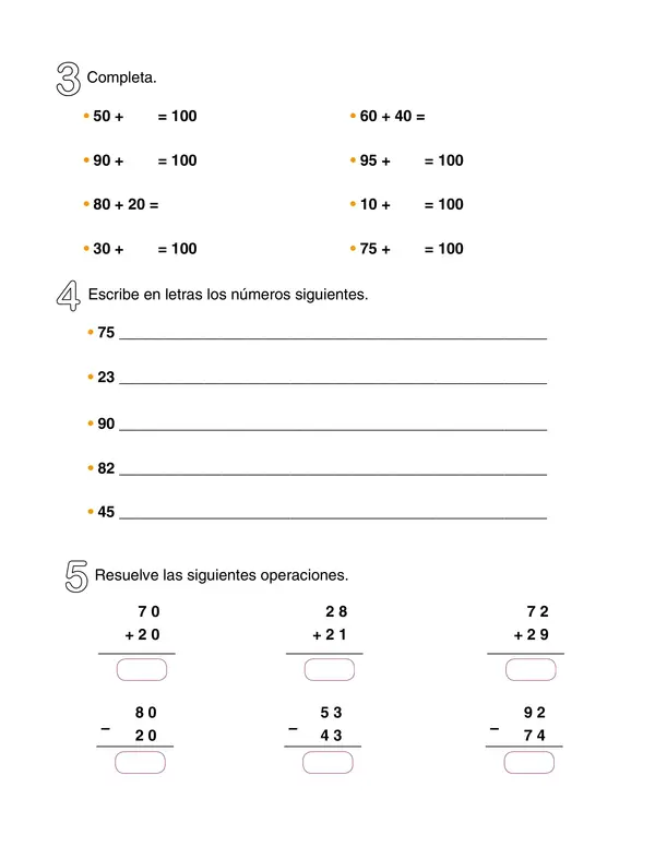 Taller #2 de Matemáticas – Grado Primero