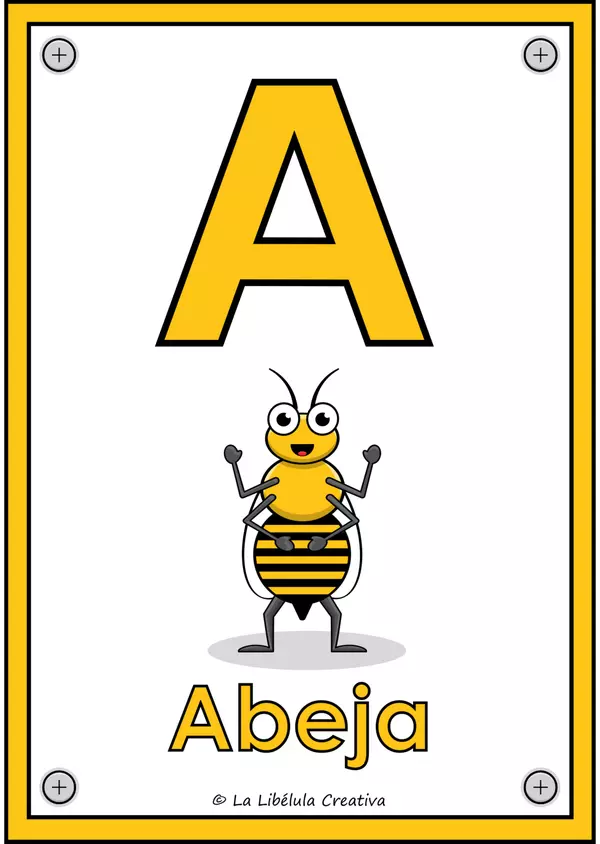 Posters Animales Abecedario ABC Letras Color | profe.social