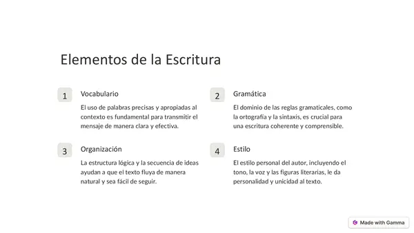 Importancia de la escritura (Lenguaje)