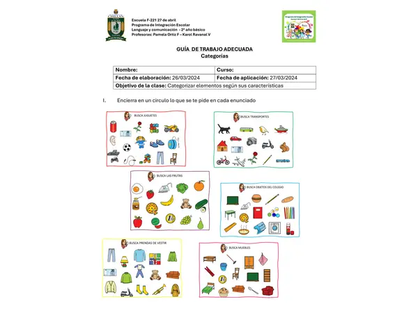 guia de categorias 