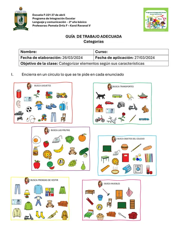 guia de categorias 