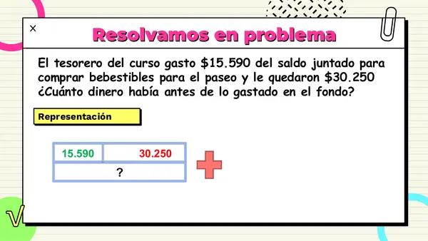 Resolución de problemas de adiciones 