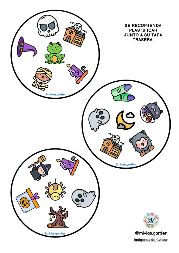 Juego de cartas Halloween (Dobble Spot It Game)