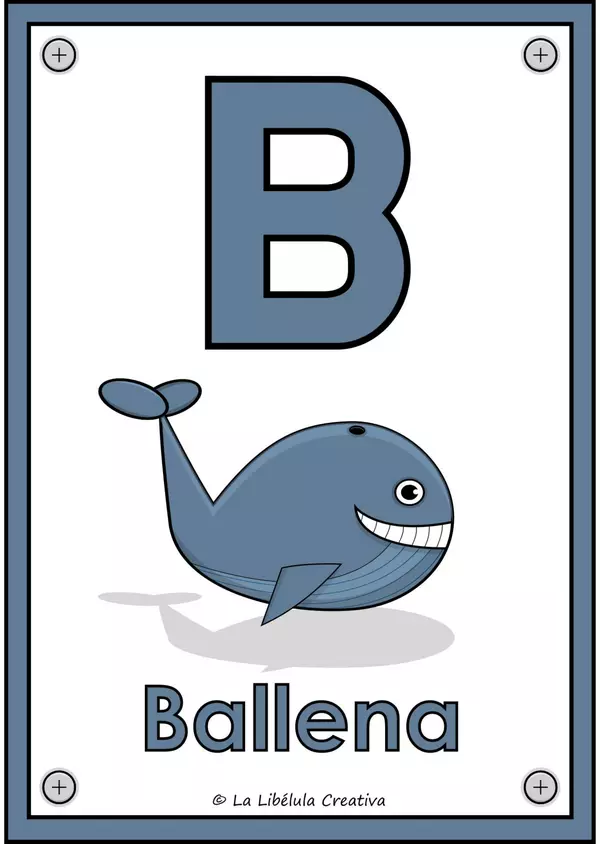 Posters Animales Abecedario ABC Letras Color
