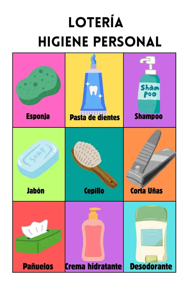Loteria de higiene personal