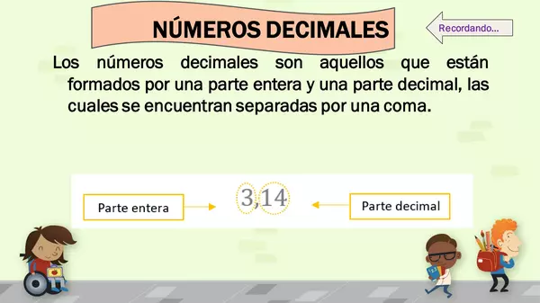 Representación números decimales