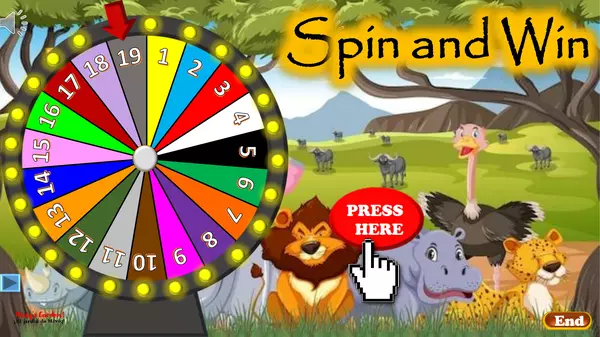 Wild Animals Game (Wheel)