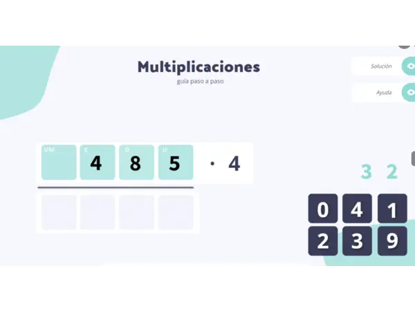 Multiplicamos paso a paso