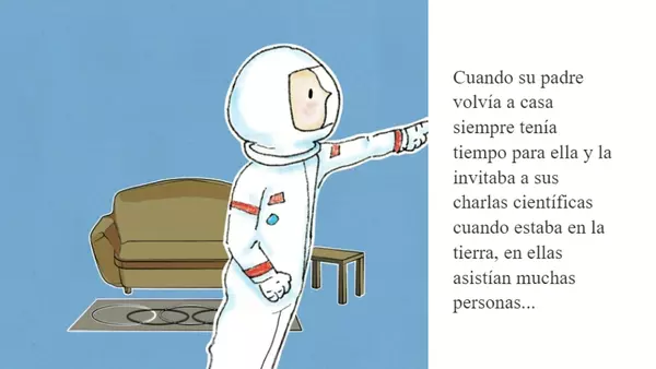 Momín astronauta (cuento y actividades Día de la mujer y la niña en la ciencia) 