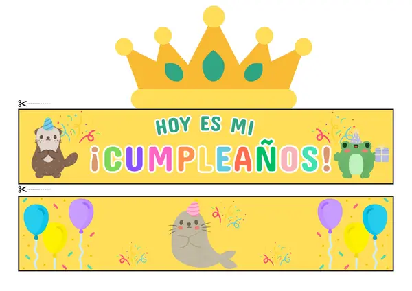 Corona de cumpleaños - variados diseños
